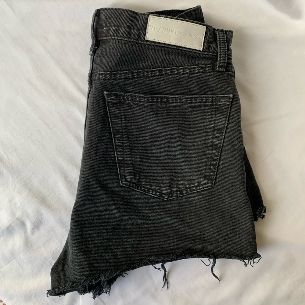 HIGH RISE SHORT - OVERDYE BLACK W/ STONE